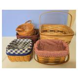 6 Longaberger baskets