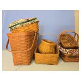 6 Longaberger baskets