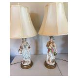 Pair of Victorian style lamps