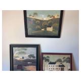 3 framed prints. Warren Kimble and Chris Palmer