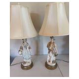 Pair of Victorian style lamps