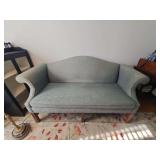 Green loveseat