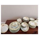 Hand painted Japan china set. Service for 8 plus spares. Only 4 cups