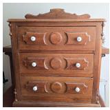 Antique handmade nightstand