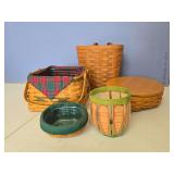 5 Longaberger baskets
