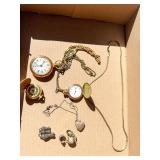 Pocket watches and sterling jewelry
