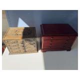 2 vintage jewelry boxes