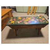 Painted bench
