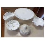 White milk glass items as shown