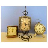 3 modern small clocks