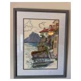 Needlepoint framed art