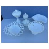 West Moreland milk glass