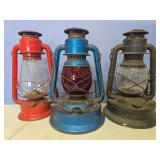 3 Dietz lanterns