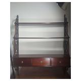 Wooden display shelf