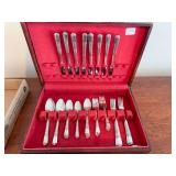 Silver plate set. “Grace” service for at least 7
