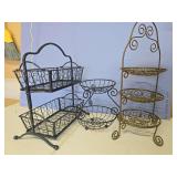 3 kitchen baskets