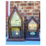 2 8 day spring wound mantel clocks