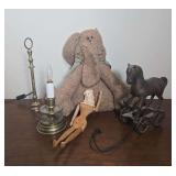 Vintage toys cast iron horse
