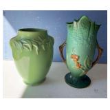Roseville and McCoy vases
