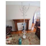 Metal coat rack and home decor