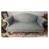 Green loveseat
