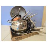 Belgique stainless pots and pans
