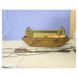 Primitive wood boxes and laundry dusters