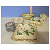 Flat of mixed china bowls