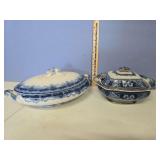 Blue China serving bowls