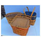3 Longaberger baskets