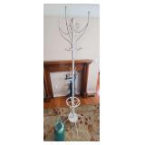 Metal coat rack and home decor