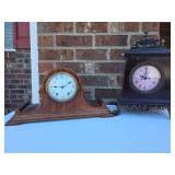 2 mantel clocks 1 Seth Thomas 1 Antique case with modern internals