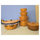 6 Longaberger baskets