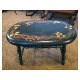 Green painted stool