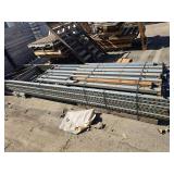Industrial metal shelves 14ft tall