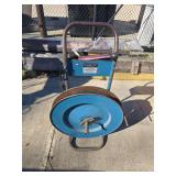 Uline banner spool with materials and tools