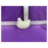 Milk Glass Nesting Hen