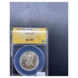 1935 ANACS AU58 Walking Liberty Half Dollar