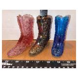 Fenton Glass Boots