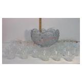 Punch Bowl with Glasses