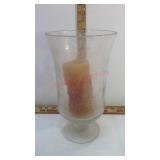 Glass Urn Shaped Candle Holder