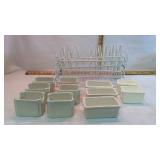 Plastic & Ceramic Containers and Wire Racks