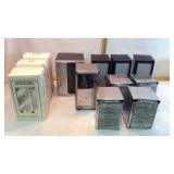 Napkin Dispenser, Plastic and Glass Malt Glasses