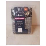 3 Pack  Medium  woven boxers