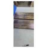 NEW 24" x 9" Set of 2, Rustic Brown Floating