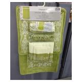 New 18 pc Embroidery Bathroom Se pplt