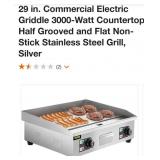 29 in. Commercial Electric Griddle 3000-Watt