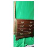 VINTAGE solid Wood Nightstand 4 drawer side table