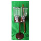 VENDMASTER Double GUMBALL MACHINE Candy Vending
