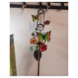 New Butterfly Solar Rain Gauge.  37 inches tall